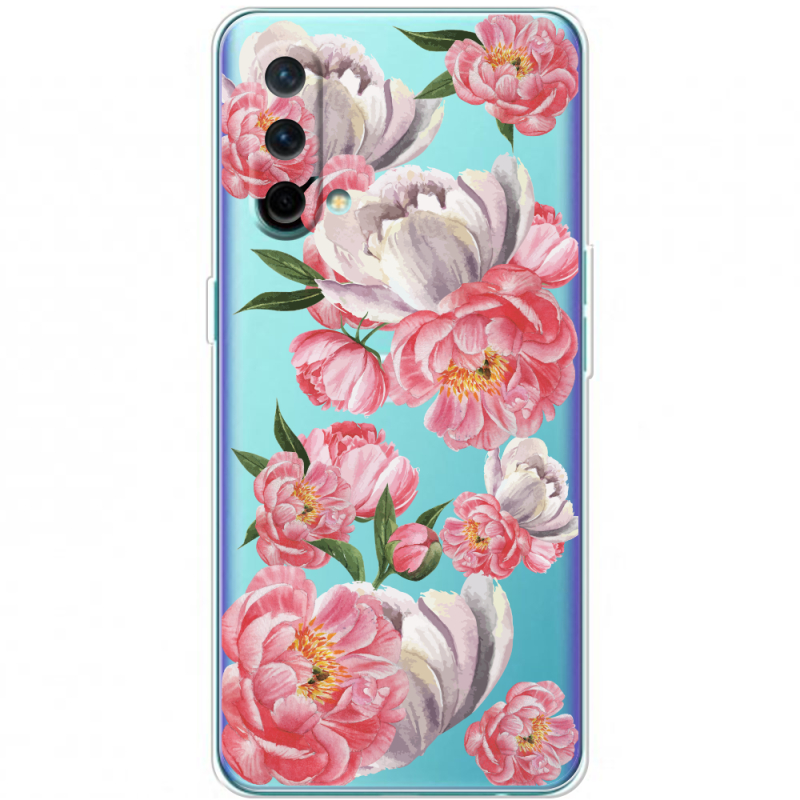 Прозрачный чехол BoxFace OnePlus Nord CE 5G Peony Watercolor Style