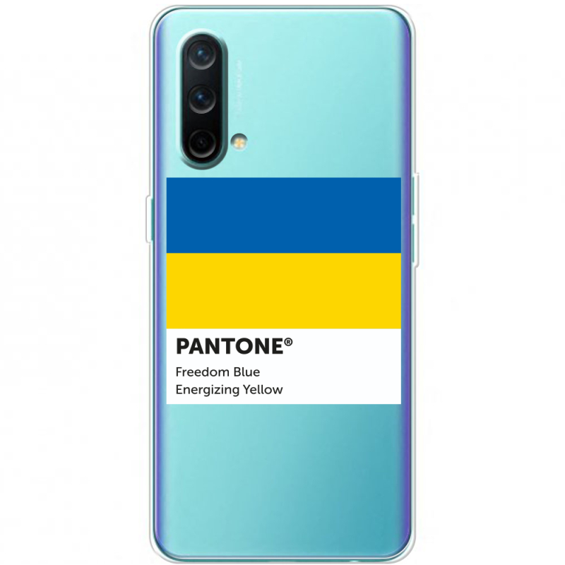 Прозрачный чехол BoxFace OnePlus Nord CE 5G Pantone вільний синій