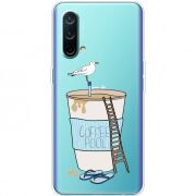 Прозрачный чехол BoxFace OnePlus Nord CE 5G Segull in Cofee Pool