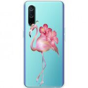 Прозрачный чехол BoxFace OnePlus Nord CE 5G Floral Flamingo