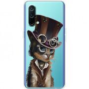 Прозрачный чехол BoxFace OnePlus Nord CE 5G Steampunk Cat