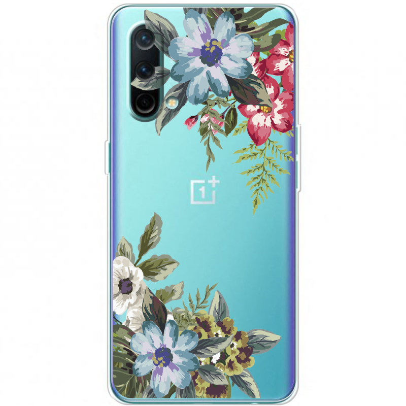 Прозрачный чехол BoxFace OnePlus Nord CE 5G Floral