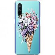 Чехол со стразами OnePlus Nord CE 5G Ice Cream Flowers