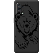 Черный чехол BoxFace OnePlus Nord CE 5G Grizzly Bear