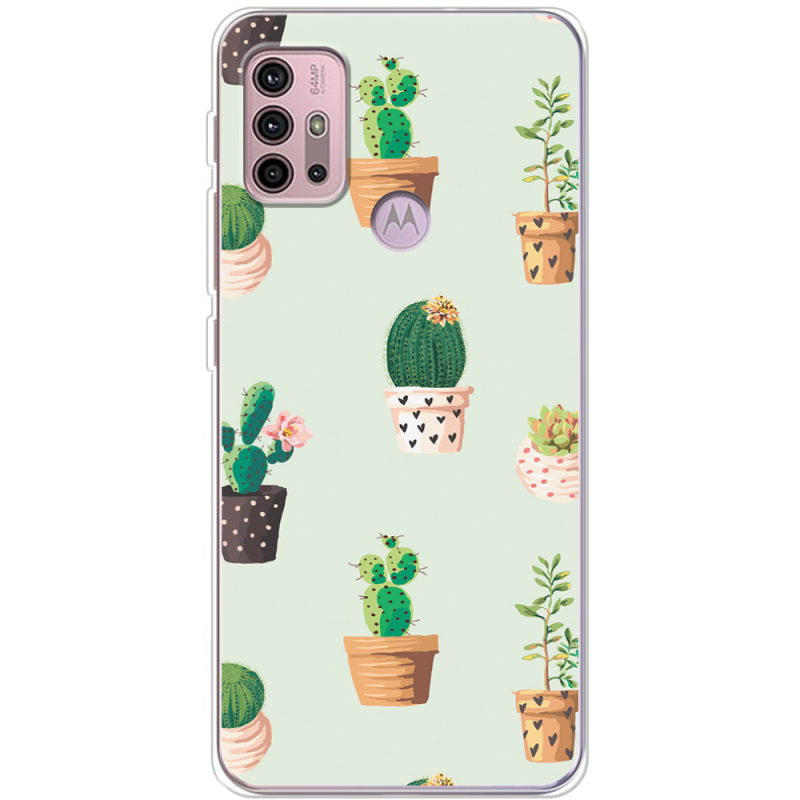 Чехол BoxFace Motorola G10 L-green Cacti