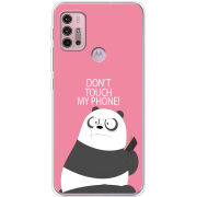 Чехол BoxFace Motorola G10 Dont Touch My Phone Panda