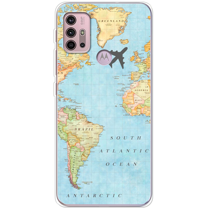 Чехол BoxFace Motorola G10 Карта