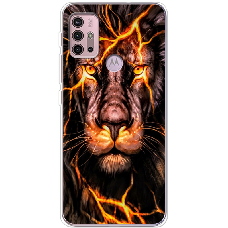Чехол BoxFace Motorola G10 Fire Lion