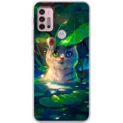 Чехол BoxFace Motorola G10 White Tiger Cub