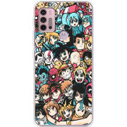 Чехол BoxFace Motorola G10 Anime Stickers