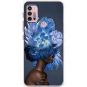 Чехол BoxFace Motorola G10 Exquisite Blue Flowers