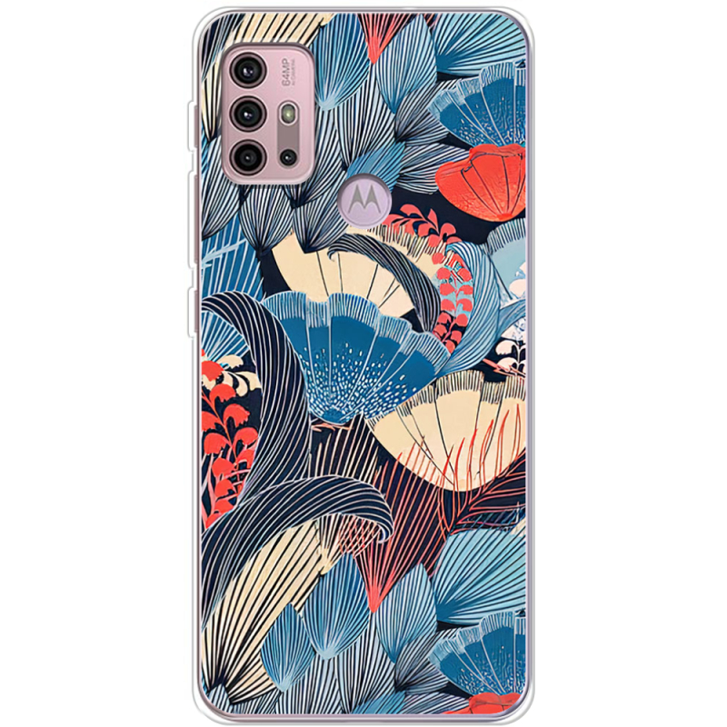 Чехол BoxFace Motorola G10 Blue Herb