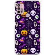 Чехол BoxFace Motorola G10 Halloween Purple Mood