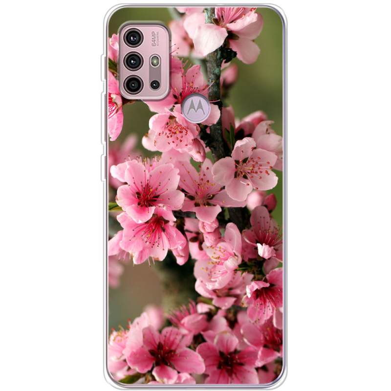 Чехол BoxFace Motorola G10 Вишневые Цветы