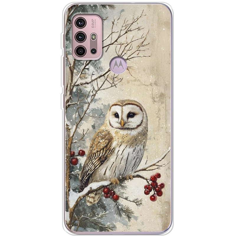 Чехол BoxFace Motorola G10 Christmas Owl