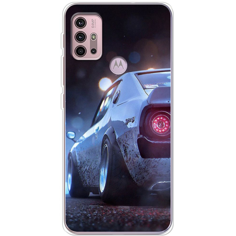Чехол BoxFace Motorola G10 Silver Car