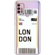 Прозрачный чехол BoxFace Motorola G10 Ticket London