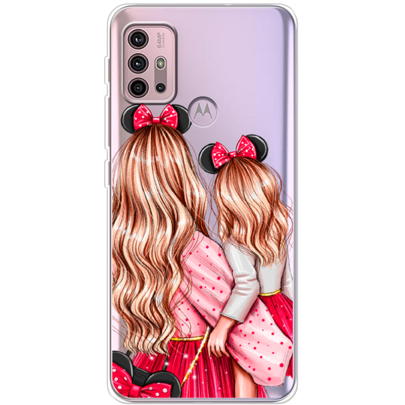 Прозрачный чехол BoxFace Motorola G10 Mouse Girls