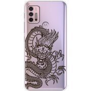 Прозрачный чехол BoxFace Motorola G10 Chinese Dragon