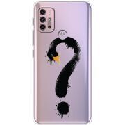 Прозрачный чехол BoxFace Motorola G10 Swan question