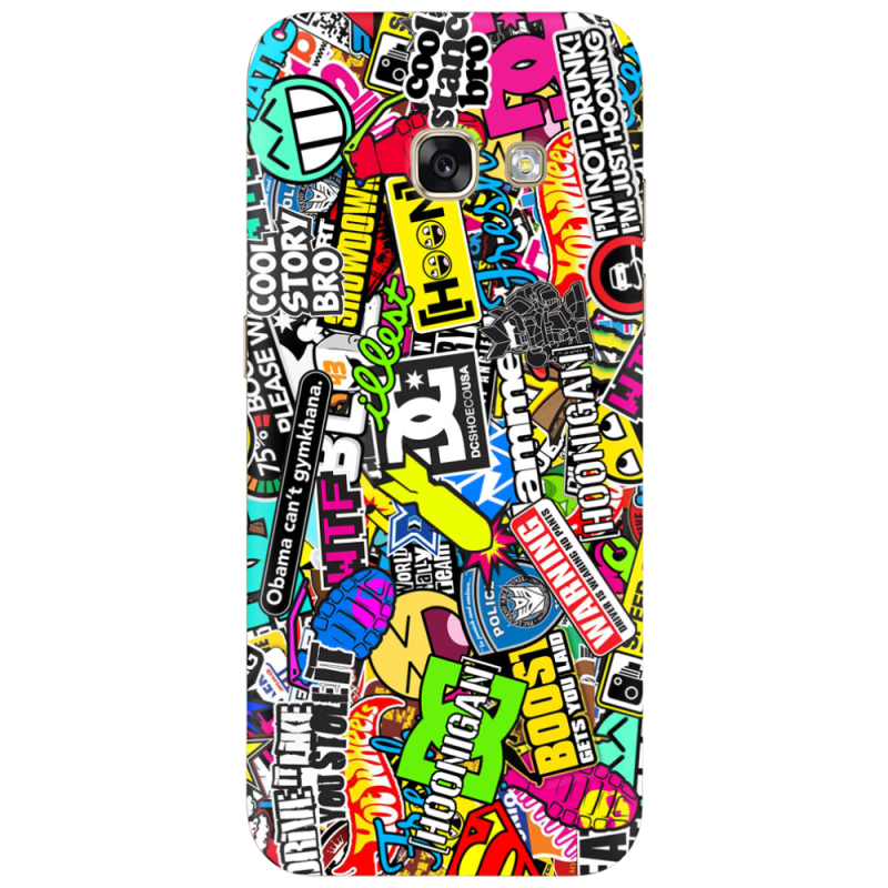 Чехол Uprint Samsung A520 Galaxy A5 2017 Multicolored Inscriptions