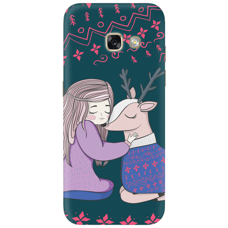 Чехол Uprint Samsung A520 Galaxy A5 2017 Girl and deer