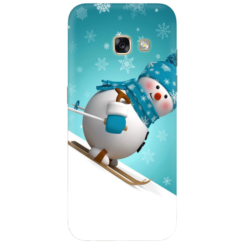 Чехол Uprint Samsung A520 Galaxy A5 2017 Skier Snowman