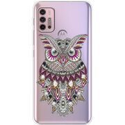 Чехол со стразами Motorola G10 Owl