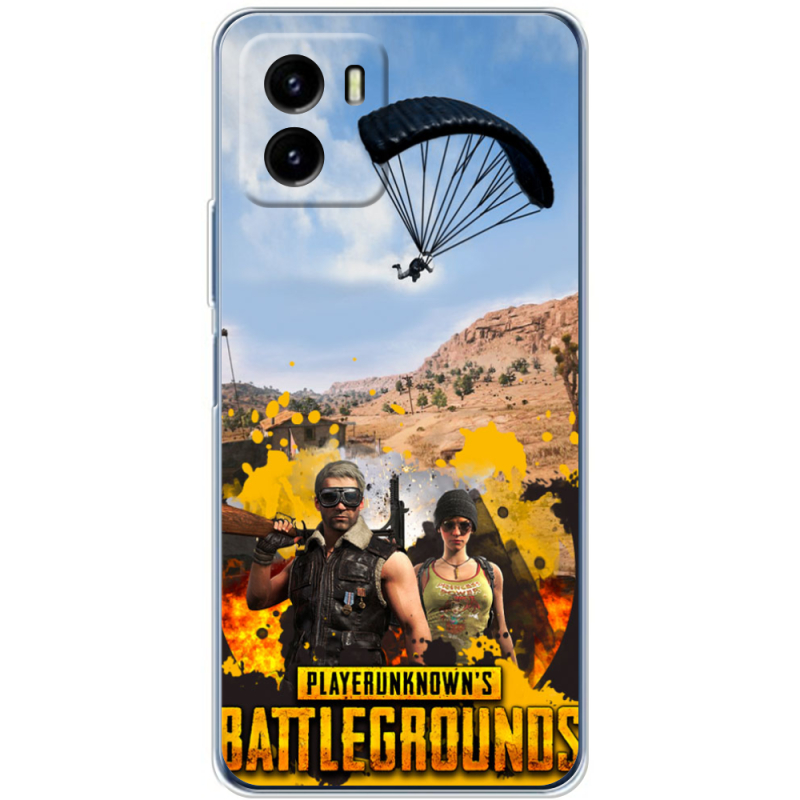 Силиконовый чехол BoxFace Vivo Y15S Pubg parachute