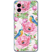 Силиконовый чехол BoxFace Vivo Y15S Birds and Flowers