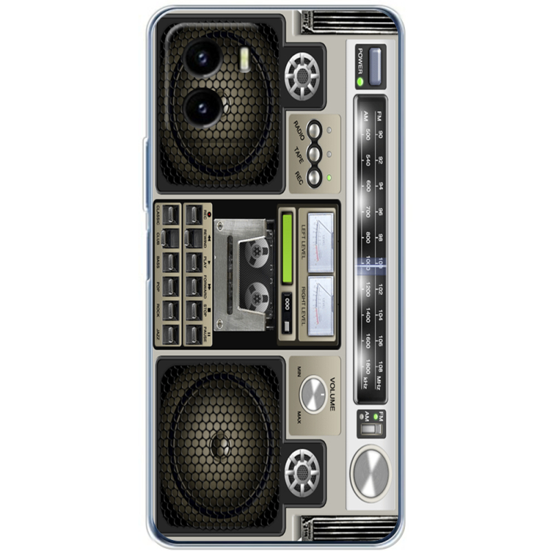 Силиконовый чехол BoxFace Vivo Y15S Old Boombox