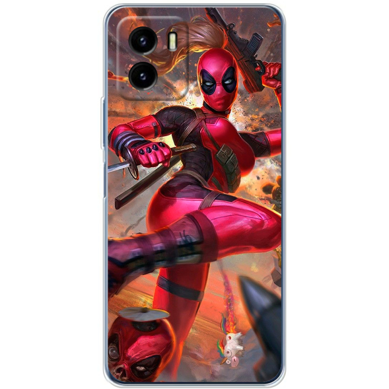 Силиконовый чехол BoxFace Vivo Y15S Woman Deadpool