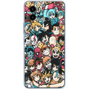 Силиконовый чехол BoxFace Vivo Y15S Anime Stickers