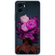 Силиконовый чехол BoxFace Vivo Y15S Exquisite Purple Flowers