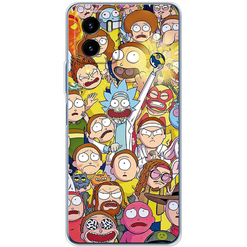 Силиконовый чехол BoxFace Vivo Y15S Rick and Morty