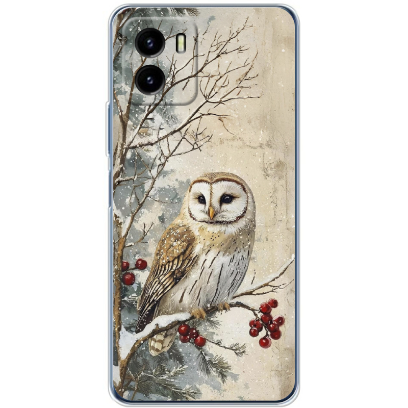 Силиконовый чехол BoxFace Vivo Y15S Christmas Owl
