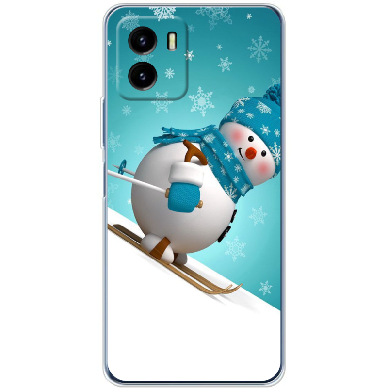 Силиконовый чехол BoxFace Vivo Y15S Skier Snowman