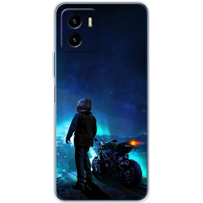 Силиконовый чехол BoxFace Vivo Y15S Motorcyclist