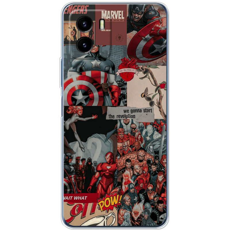 Силиконовый чехол BoxFace Vivo Y15S Marvel Avengers