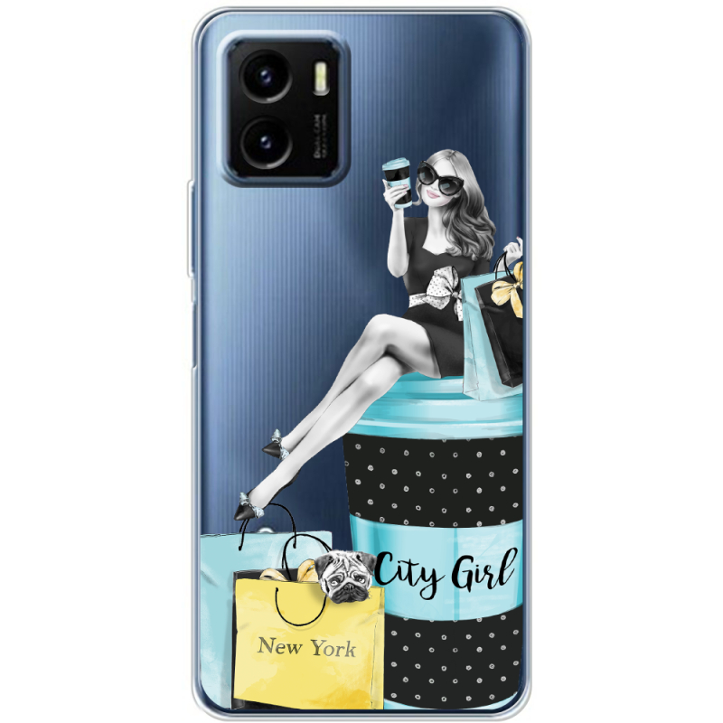 Прозрачный чехол BoxFace Vivo Y15S City Girl