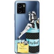 Прозрачный чехол BoxFace Vivo Y15S City Girl