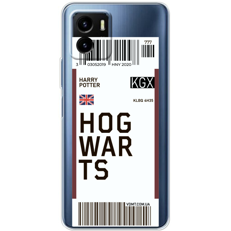 Прозрачный чехол BoxFace Vivo Y15S Ticket Hogwarts