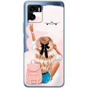 Прозрачный чехол BoxFace Vivo Y15S Travel Girl