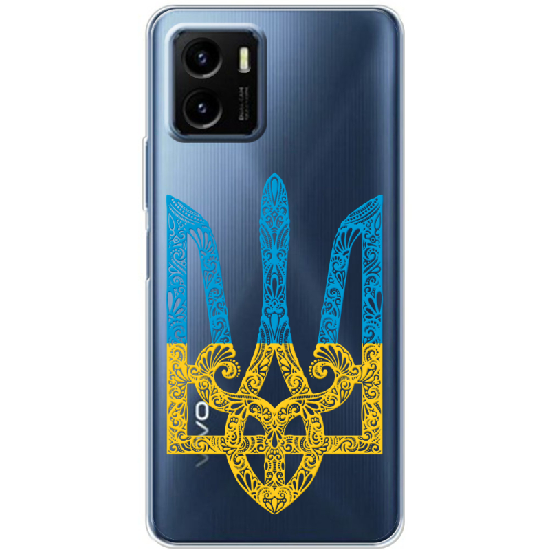 Прозрачный чехол BoxFace Vivo Y15S Gold Trident