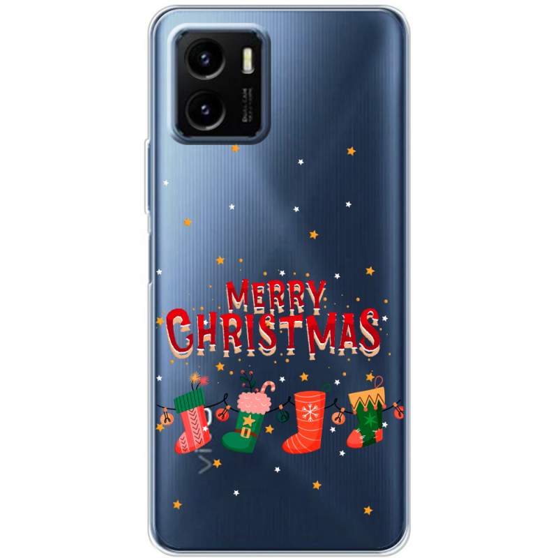 Прозрачный чехол BoxFace Vivo Y15S Merry Christmas