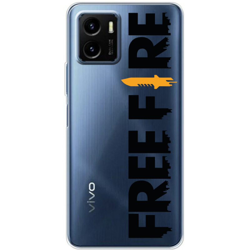 Прозрачный чехол BoxFace Vivo Y15S Free Fire Black Logo