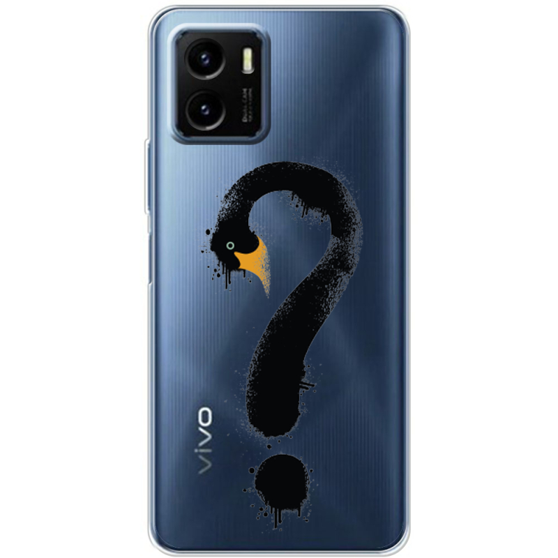 Прозрачный чехол BoxFace Vivo Y15S Swan question