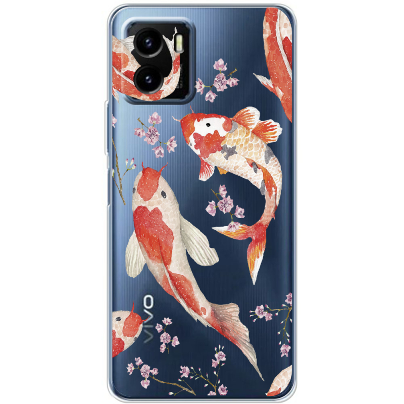 Прозрачный чехол BoxFace Vivo Y15S Japanese Koi Fish