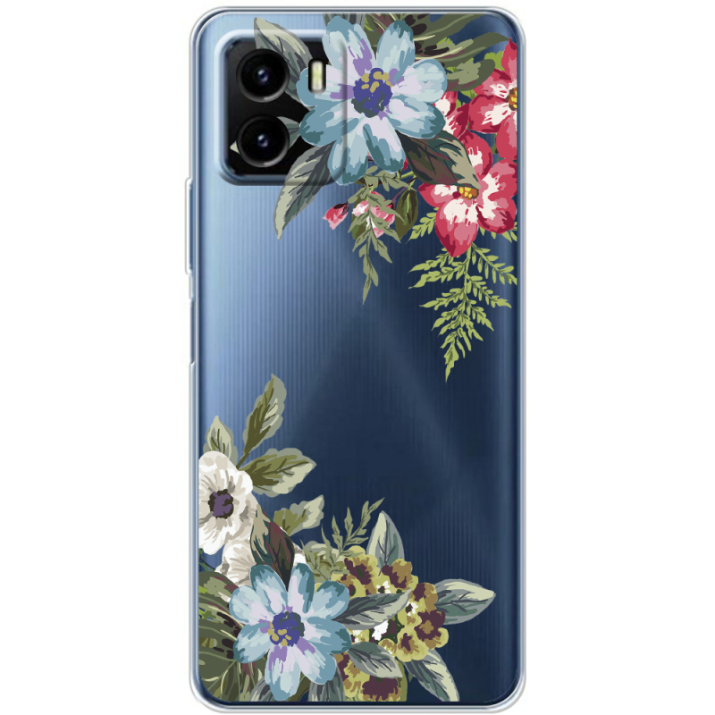 Прозрачный чехол BoxFace Vivo Y15S Floral