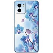 Чехол со стразами Vivo Y15S Orchids